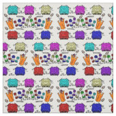 Passe-temps tricotant la conception de tissu (Échantillon)