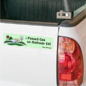 Passed Gas on Hiway 54 Bumpersticker (Op Truck)
