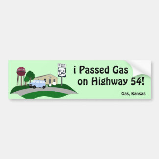 Passed Gas on Hiway 54 Bumpersticker
