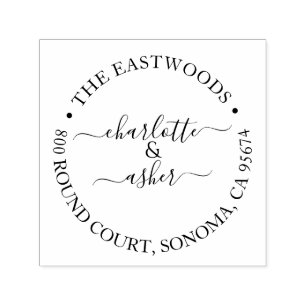 Passen getrouwd familienaam retouradres zelfinktende stempel