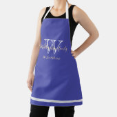 Passen getrouwd Gift Monogram + Familienaam Chic B Schort (Insitu)