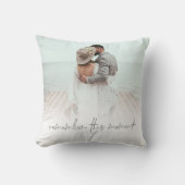 Passen getrouwd herinneren zich dit moment Fotobed Kussen (Voorkant)