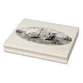 Passen getrouwd in Swan Boat Rubber Art Stamp Rubberstempel (Stempel)