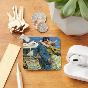 Passen getrouwd met  liefde en Romance kopen Eerst Sleutelhanger