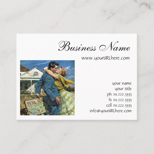 Passen getrouwd met liefde en Romance kopen Eerst Visitekaartje (Voorkant)