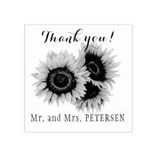 Passen getrouwd Mr en Mrs naam rustieke bruiloft D Rubberstempel
