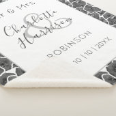 Passen getrouwd Mr. en Mrs. Personalized Wedding G Sherpa Deken (3/4)