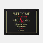 Passen getrouwd Mrs. en Mrs. Personalized Wedding  Deurmat (Voorkant)