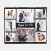 Passen getrouwd Trouwen 8 Fotocollage Fleece Deken (Voorkant (Horizontaal))