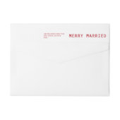 Passen getrouwd van het Merry Married Merriest Red (Achterkant)