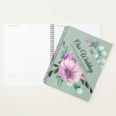 Passen getrouwd VAN Paarse Floral Monogram WEDDING Planner (Display)