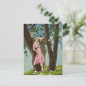 Passen getrouwd voor  kunst Deco Love en Romance Briefkaart (Staand voorkant)