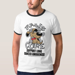 Passen voor de Cure Dog Lung Cancer T-shirt