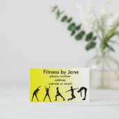 passend geel visitekaartje (Staand voorkant)