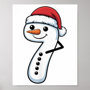Passende 67 Sneeuwman Koppel Kerst Meme - Nummer Poster