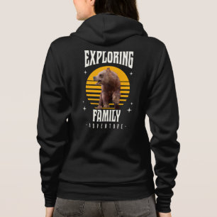 Passende familie vakantie beer avontuur stijl hoodie