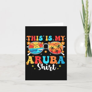 Passende zomer familie vakantie strandtrip Aruba  Kaart