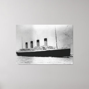 Passenger Liner Steamship RMS Titanic Canvas Afdruk