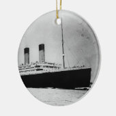 Passenger Liner Steamship RMS Titanic Keramisch Ornament (Links)