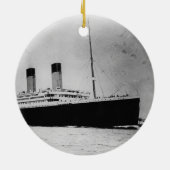 Passenger Liner Steamship RMS Titanic Keramisch Ornament (Achterkant)