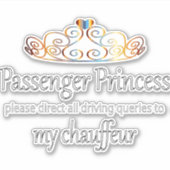 Passenger Princess Sticker (Voorkant)