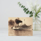 Passenger Steamer Greyhound - Louis Pesha Briefkaart (Staand voorkant)