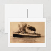 Passenger Steamer Juniata - Louis Pesha Briefkaart (Voorkant / Achterkant)