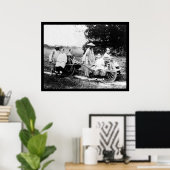 Passenger Wheelbarrows China 1910 Poster (Thuiskantoor)