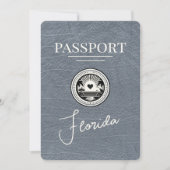 Passeport argenté Floride Save The Date (Devant)
