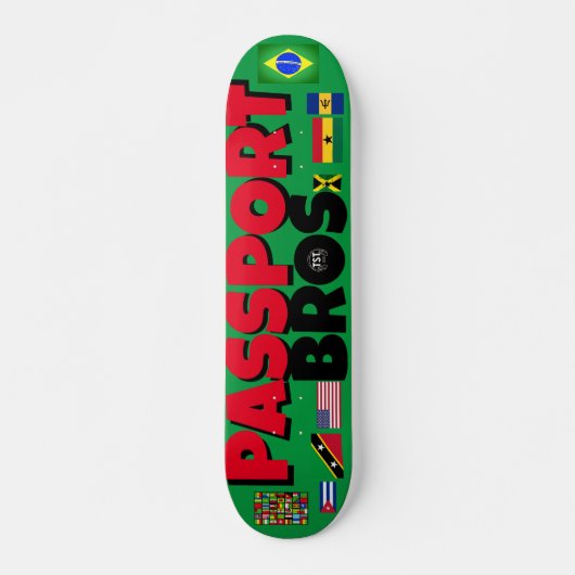 PASSEPORT BROS 7 3/4" Planche de skateboard (Devant)