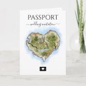 Passeport de destination mariage illustré Cartes c (Devant)