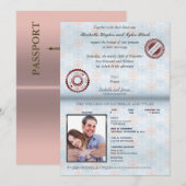 Passeport de France (NON VERROUILLÉ) Faire-part de (Devant / Derrière)