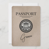 Passeport de la Grèce beige Enregistrer la carte D (Devant)