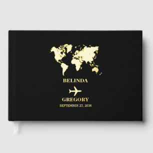 Passeport de mariage de destination Monde Noir Or