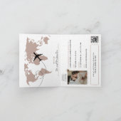 Passeport Destination unique Mariage Invitation (Intérieur)