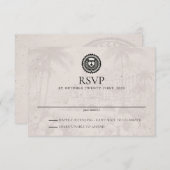 Passeport Puerta Vallarta Carte de Mariage RSVP (Devant / Derrière)