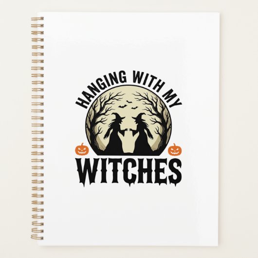 Passer du temps avec mes sorcières design Hallowee (Devant)