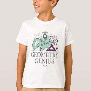 Passer Kompas Atoom Kunst T-shirt