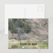 Passer La Carte Postale Verte (Devant / Derrière)