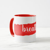 PASSER Le Texte Sur La Mug De Peinture Rouge (Devant gauche)