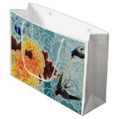 PASSER Sac cadeau FLEURS JAPONAISES (Devant Angle)