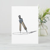 Passercompas Tekengereedschap voor Geometrie Kaart (Staand voorkant)