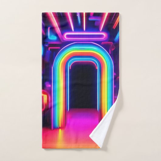 Passerelle Neon Rainbow (Serviette à main)