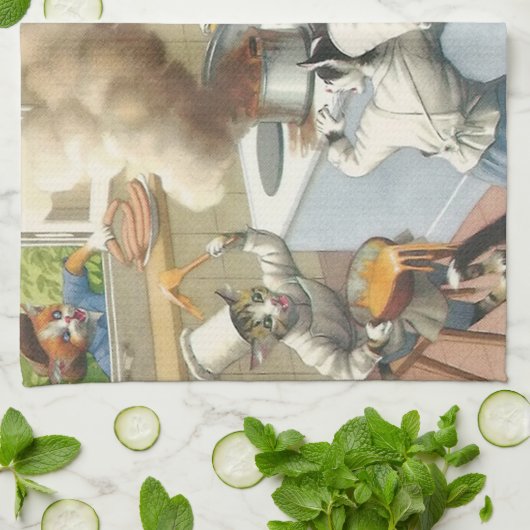 PASSERELLES : Catastrophe de cuisine - serviette (Plié)