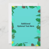 Passez des vacances à la plage ! | Carte de Noël t (Dos)