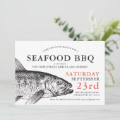 Passez La Tête | Funny Fish Fry Invitation (Debout devant)