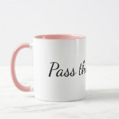"Passez le témoin." Mug de déposition de greffier (Gauche)