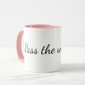 "Passez le témoin." Mug de déposition de greffier (Devant gauche)