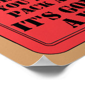 Passez Un Déjeuner Drôle Panneau Poster (Coin)