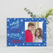 Passez-vous une petite carte photo de Noël (Debout devant)